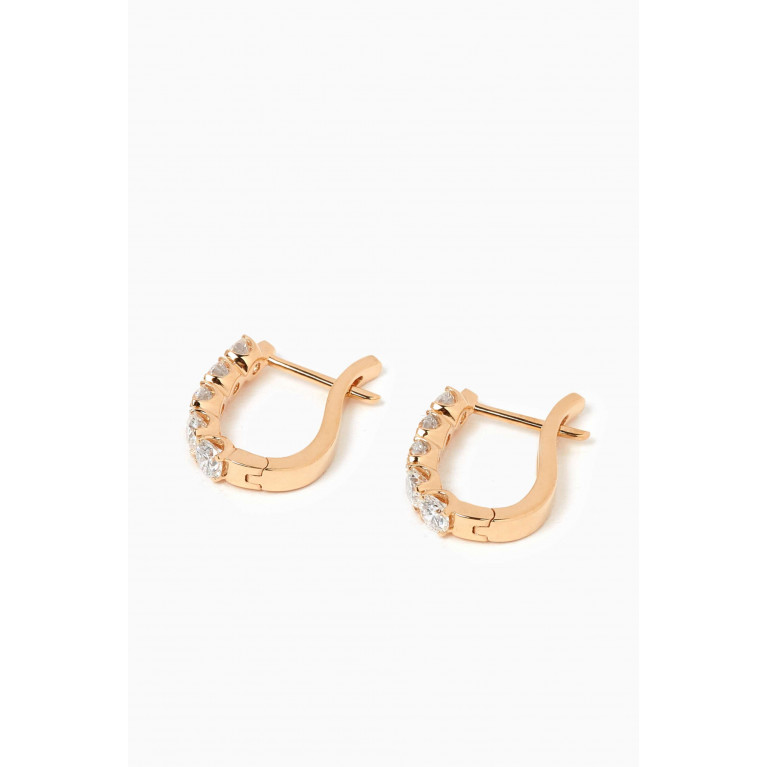 Fergus James - Cascade Diamond Hoop Earrings in 18kt Gold