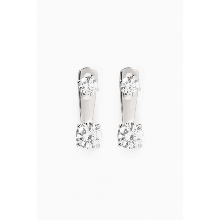 Fergus James - Raindrops Diamond Earrings in 18kt White Gold
