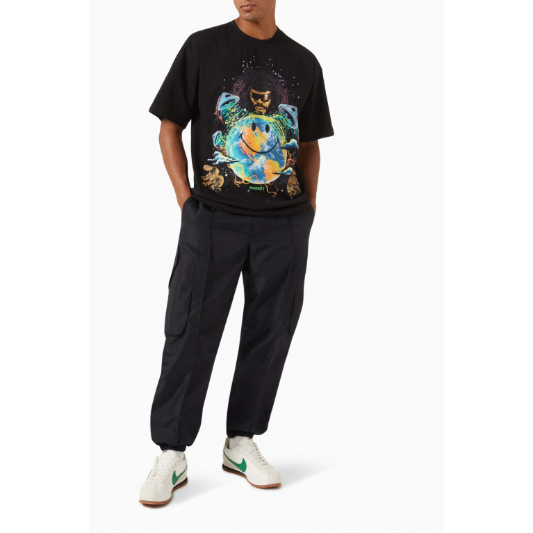 Market - Smiley® Funkadelic P Funk Smiley® T-shirt in Cotton-jersey Black