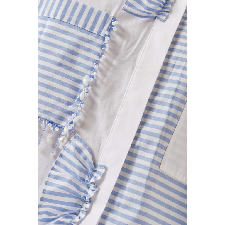 Gizia - Frill Striped Shirt