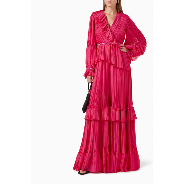 Gizia - Frill Tiered Dress Pink