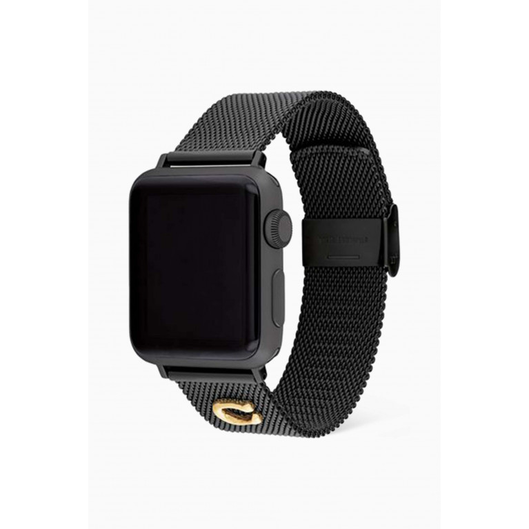 Coach - Apple Watch® Strap in IP Metallic Mesh, 38mm
