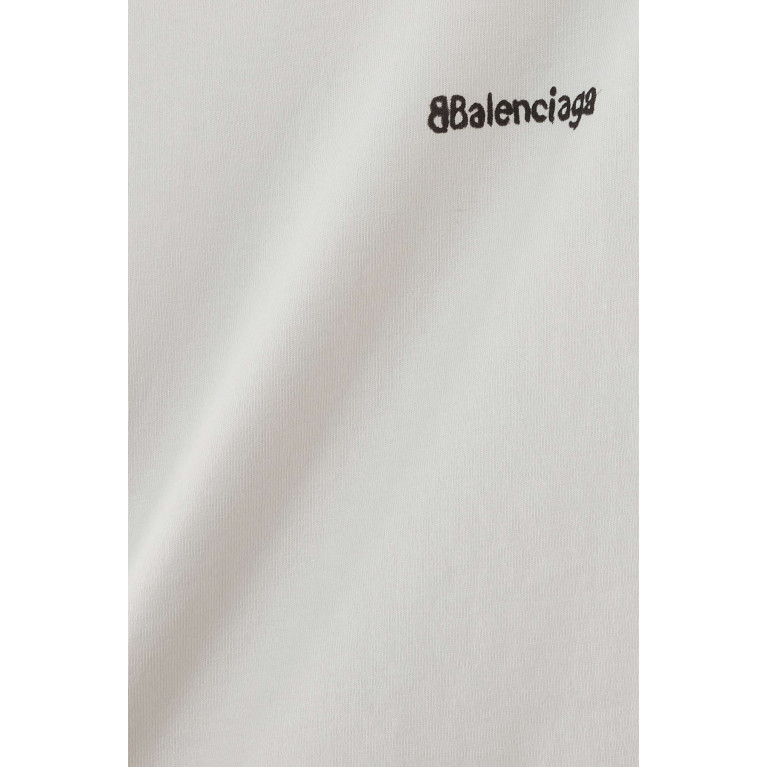 Balenciaga - Hand Drawn Logo T-shirt in Vintage Jersey