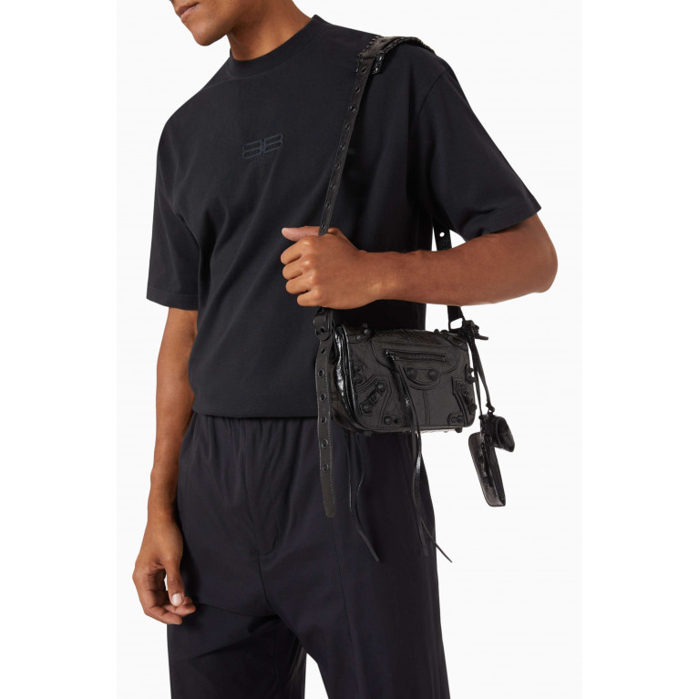 Balenciaga - XS Le Cagole Men Flap Crossbody Bag in Leather