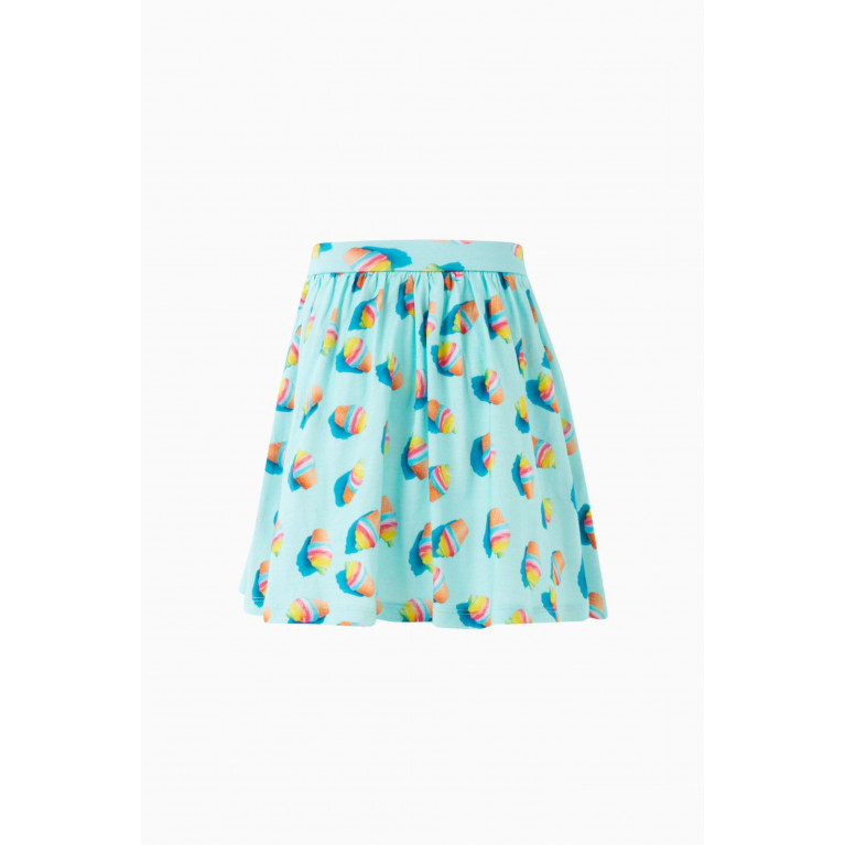 NASS - Ice Cream-print Skirt in Cotton Blue
