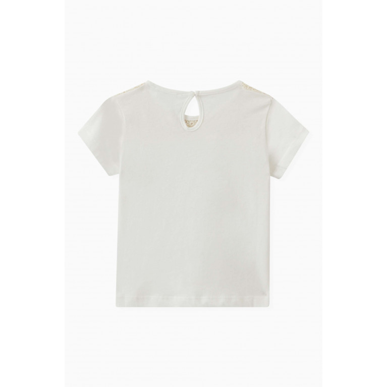 NASS - Cutwork-detail T-shirt in Cotton