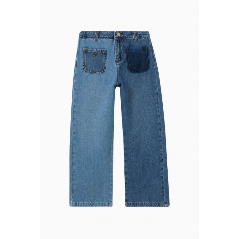 Emporio Armani - Contrast-pocket Denim Jeans in Cotton