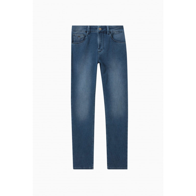 Emporio Armani - Slim-fit Denim Pants in Cotton