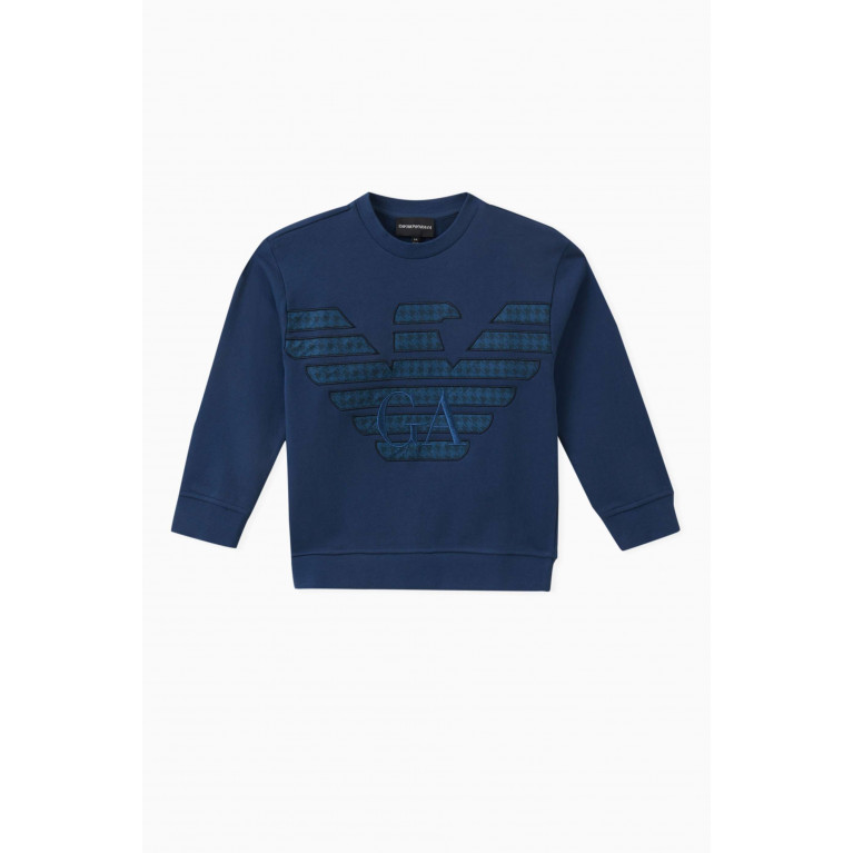 Emporio Armani - Macro Logo Sweatshirt in Cotton