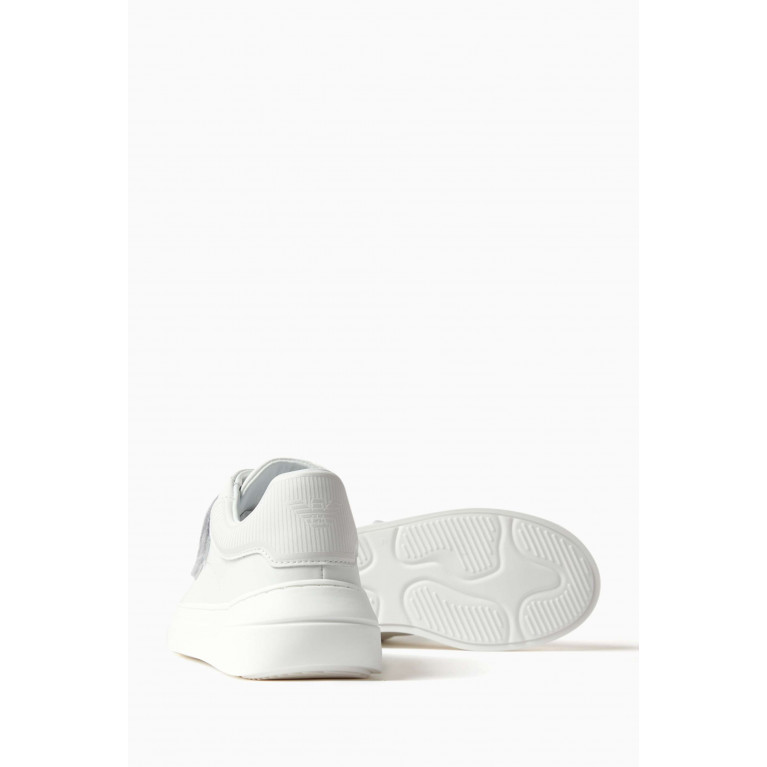 Emporio Armani - Eagle Logo Sneakers in Leather White