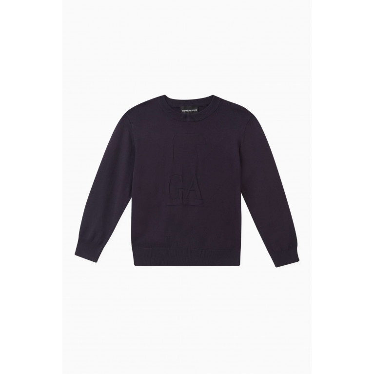 Emporio Armani - Tonal Logo Sweatshirt in Cotton