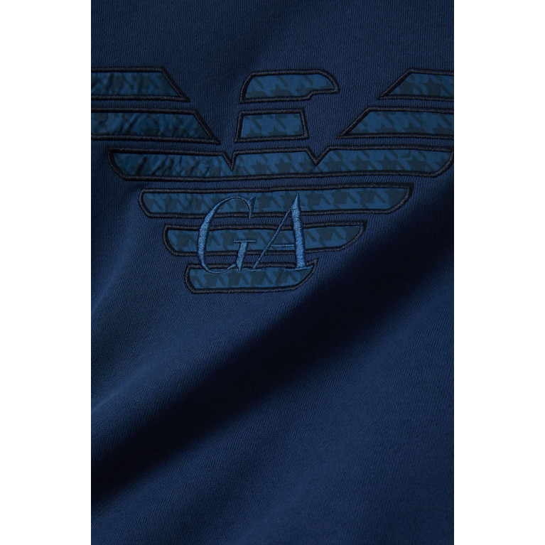 Emporio Armani - Appliqué Logo Sweatshirt in Cotton