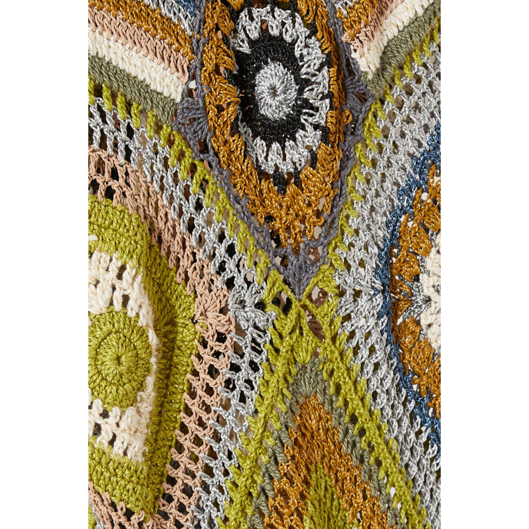 Alix Pinho - Esmeralda Maxi Dress in Crochet Cotton