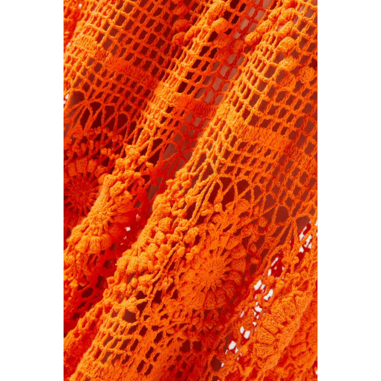 Alix Pinho - Sophie Maxi Dress in Crochet Cotton