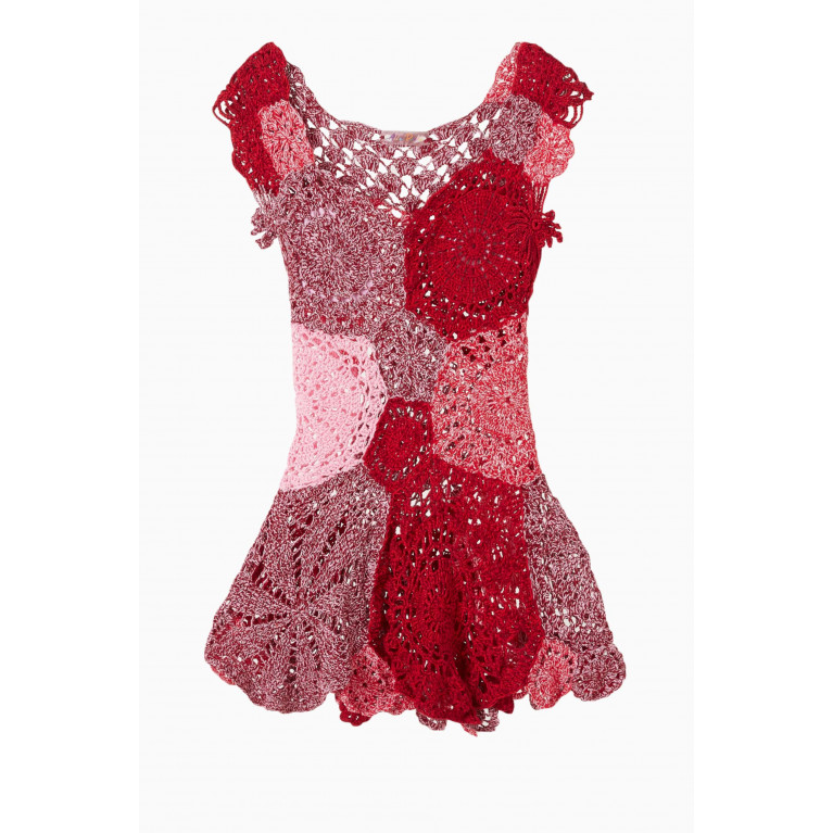 Alix Pinho - Mermaid Mini Dress in Crochet Cotton