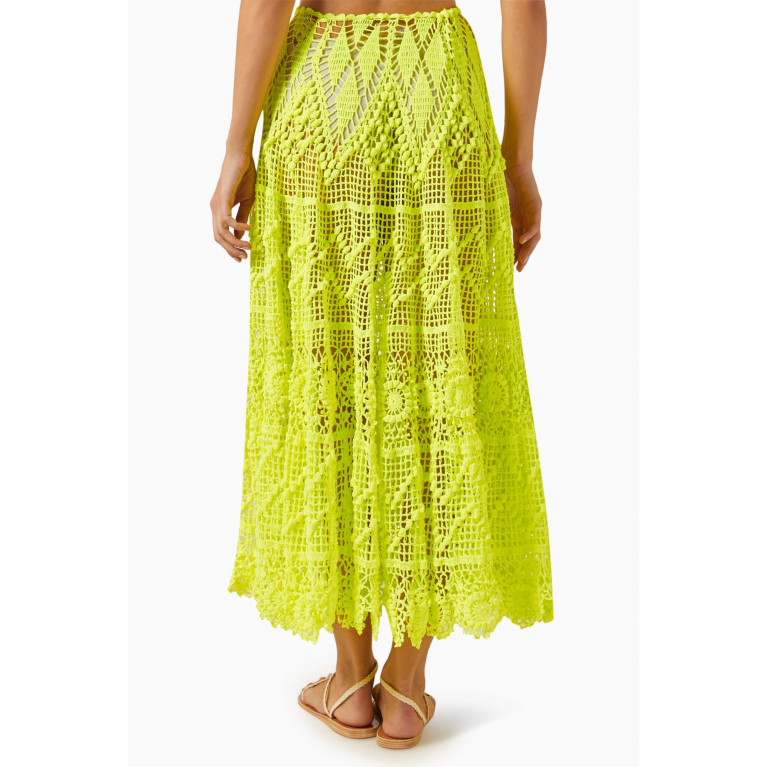 Alix Pinho - Joyce Tiered Skirt in Crochet Cotton