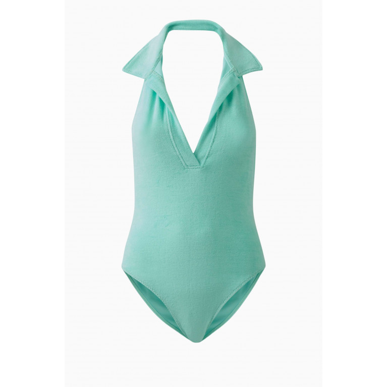 Lisa Marie Fernandez - Polo One-piece Swimsuit in Terrycloth
