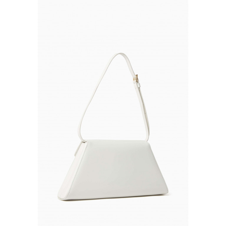 Prada - Medium Handbag in Brushed Leather White