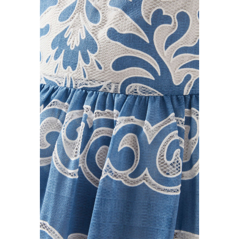 Borgo de Nor - Ninet Lace Midi Dress in Cotton-blend