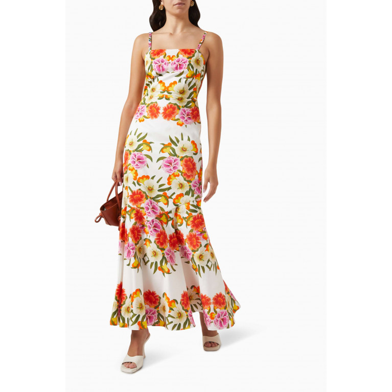 Borgo de Nor - Jalisa Floral-print Maxi Dress in Cotton