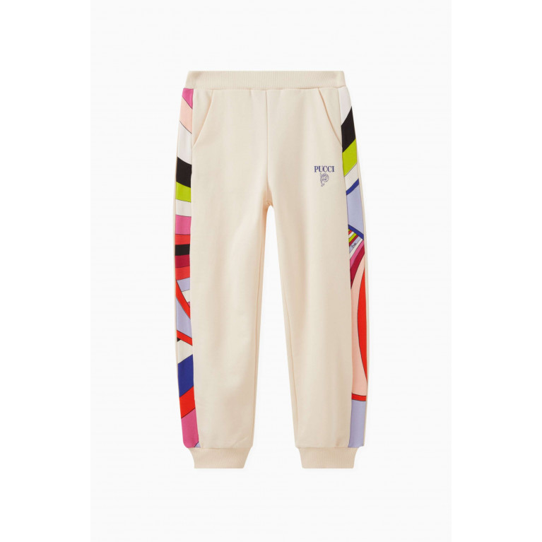 Emilio Pucci - Abstract-detail Logo Sweatpants in Cotton