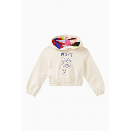 Emilio Pucci - Logo Hoodie in Cotton Stretch