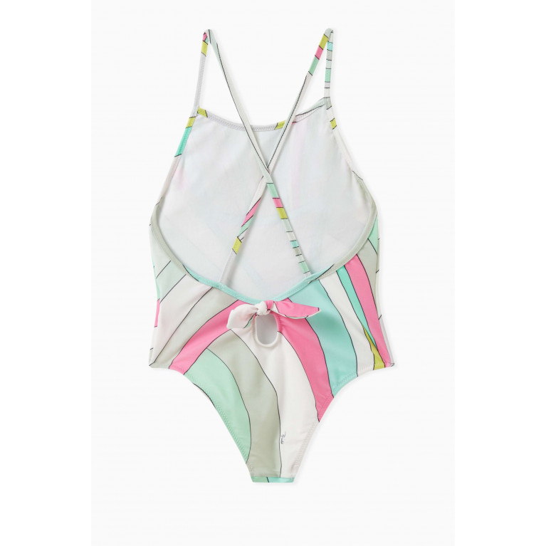 Emilio Pucci - Abstract-print One-piece Swimsuit in Polyamide