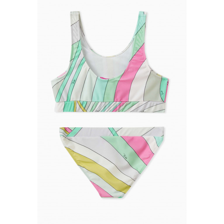 Emilio Pucci - Abstract-print Two-piece Swimsuit in Polyamide