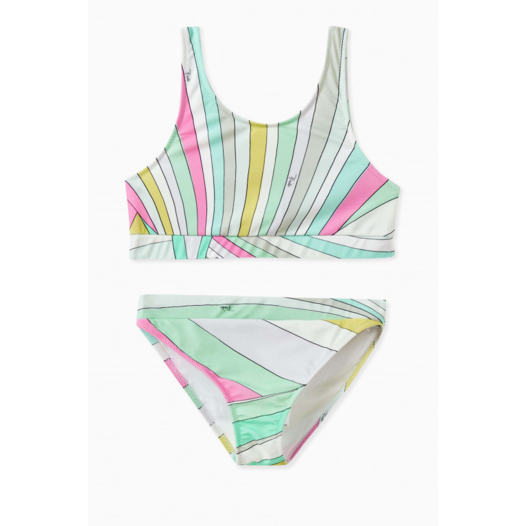 Emilio Pucci - Abstract-print Two-piece Swimsuit in Polyamide