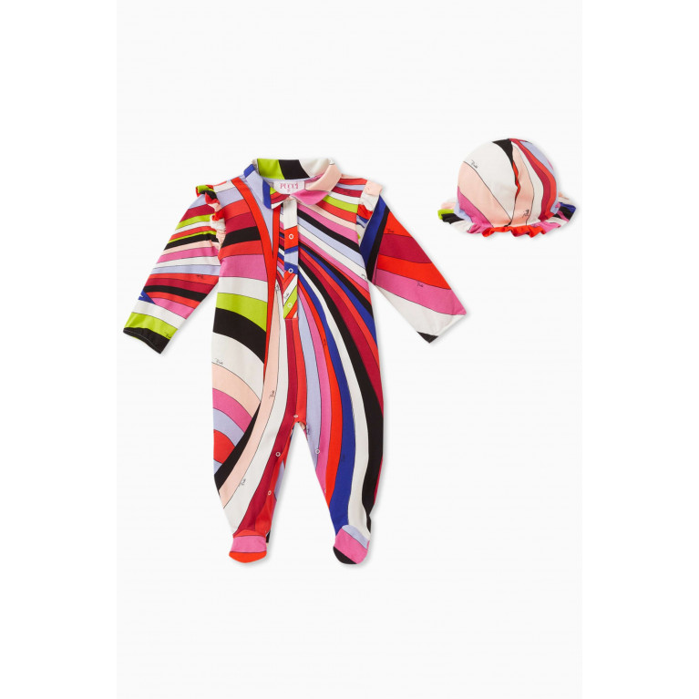 Emilio Pucci - Abstract-print Sleepsuit Set in Cotton Multicolour