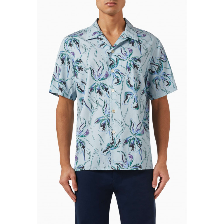PS Paul Smith - Floral-print Shirt in Cotton Blend