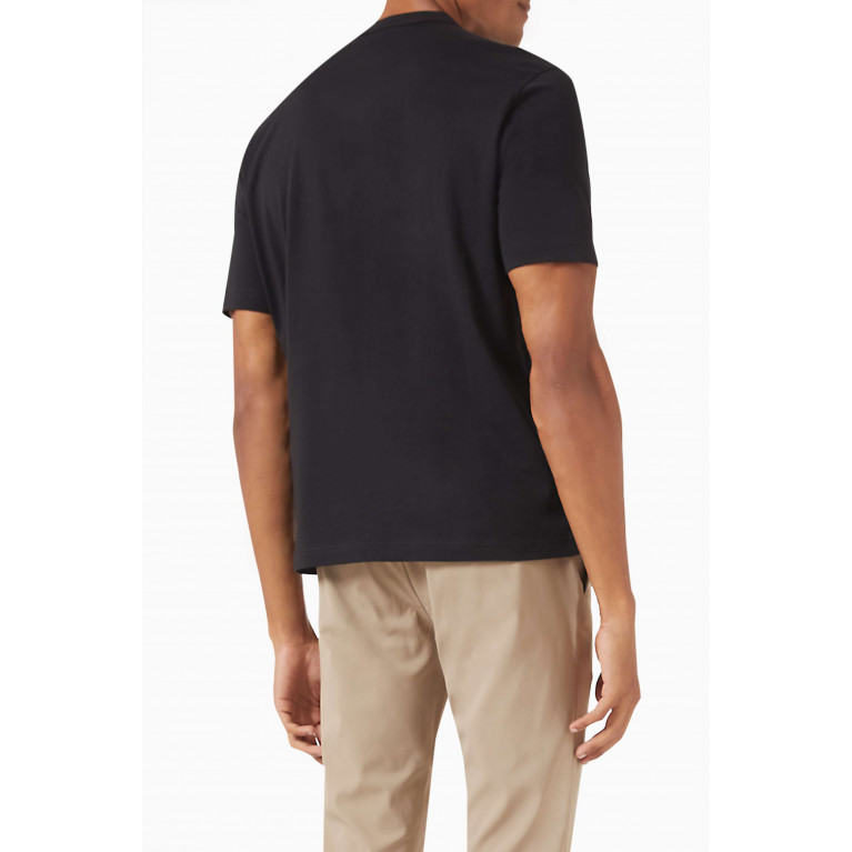 PS Paul Smith - Zebra Line T-shirt in Organic Cotton-jersey Black