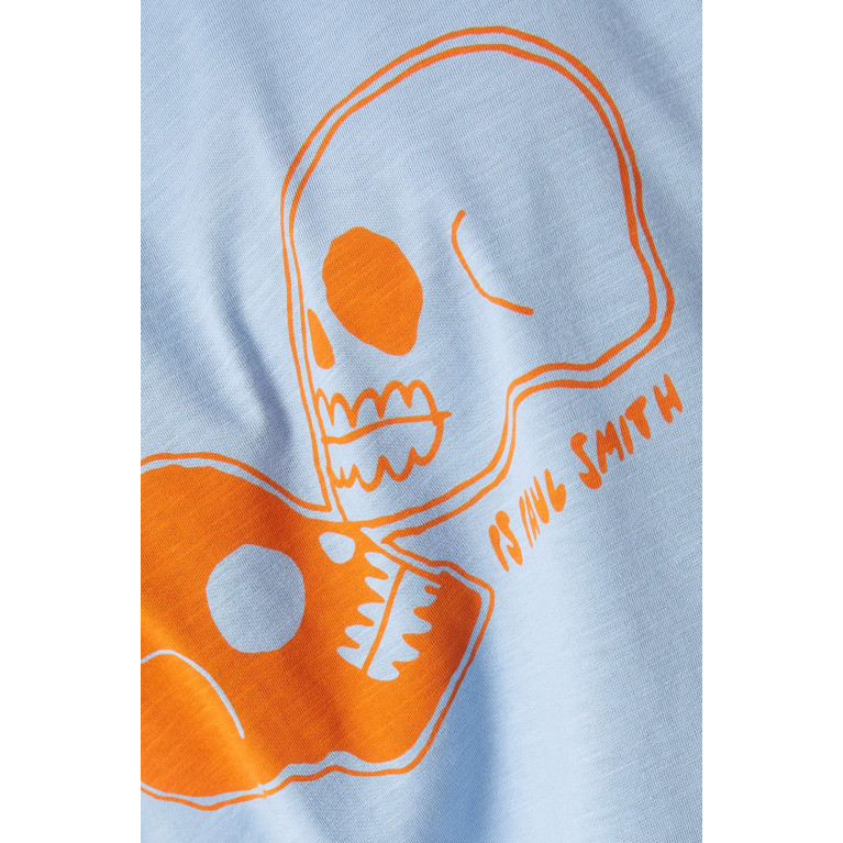 PS Paul Smith - Skulls T-shirt in Organic Cotton-jersey