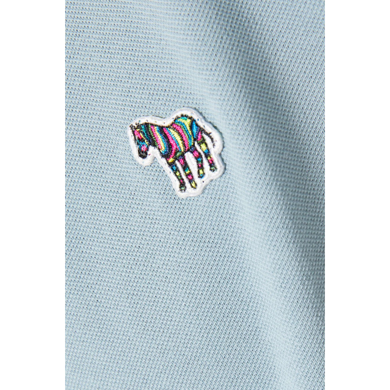 PS Paul Smith - Broad Stripe Zebra Polo Shirt in Organic Cotton Pique