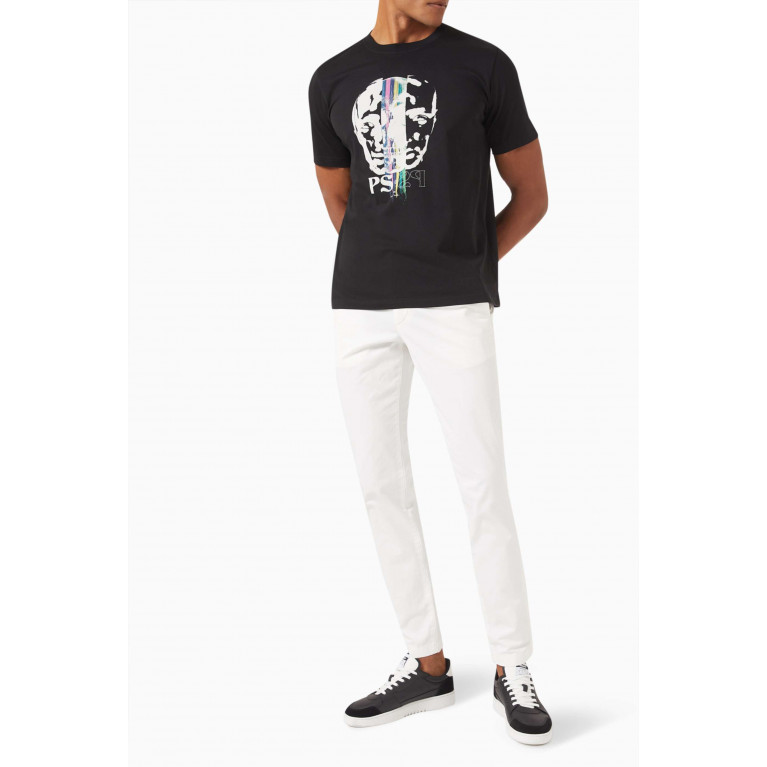 PS Paul Smith - Opposite Faces T-shirt in Organic Cotton-jersey