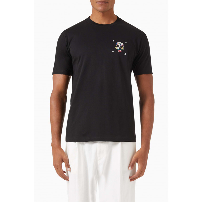 PS Paul Smith - Skull Print T-shirt in Organic Cotton-jersey