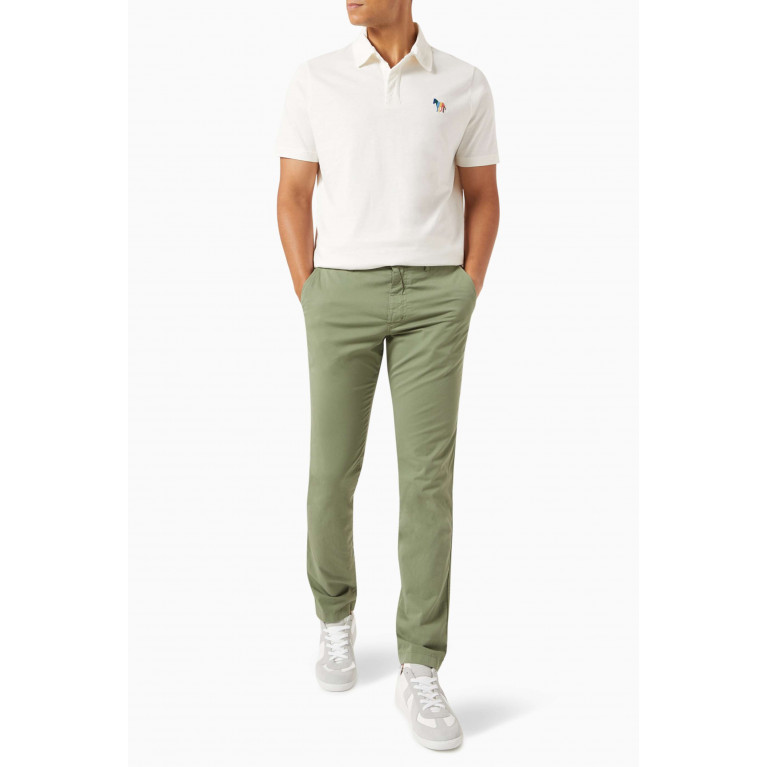 PS Paul Smith - Slim Fit Chinos in Organic Cotton Green