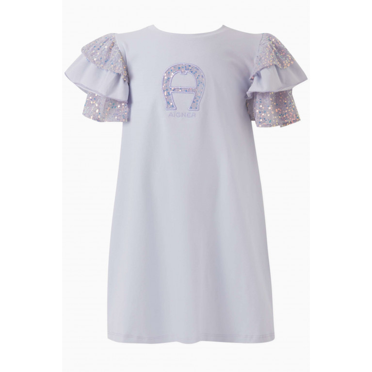 AIGNER - Sequin-embellished Dress in Cotton