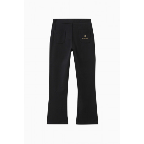 AIGNER - Embroidered Logo Pants in Cotton
