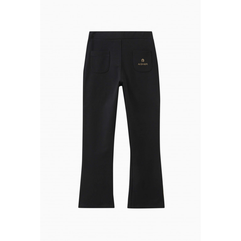AIGNER - Embroidered Logo Pants in Cotton