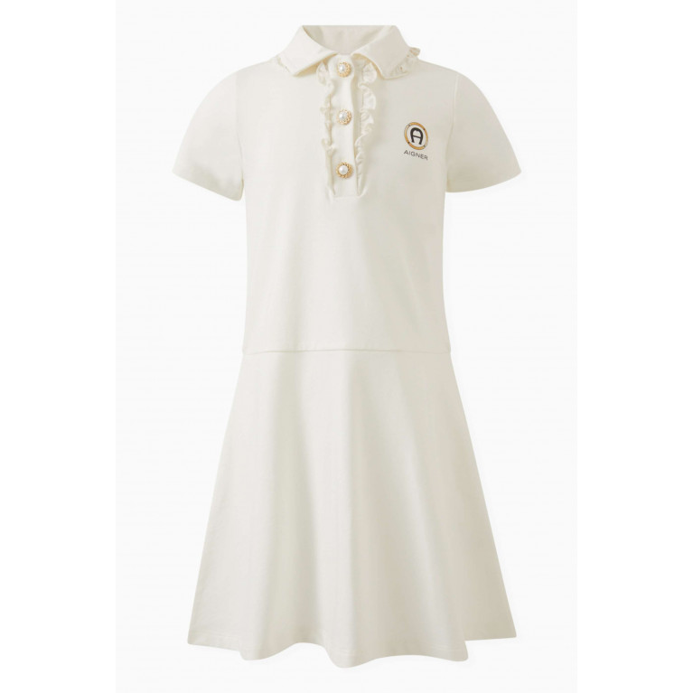 AIGNER - Ruffled Polo Dress in Cotton