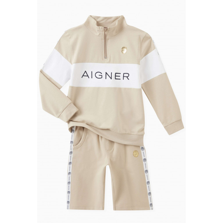 AIGNER - Colour-block Sweatshirt in Cotton