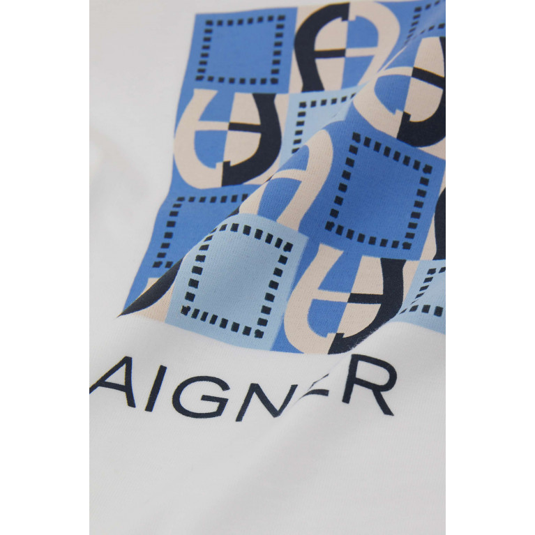 AIGNER - Logo-print T-shirt in Cotton White