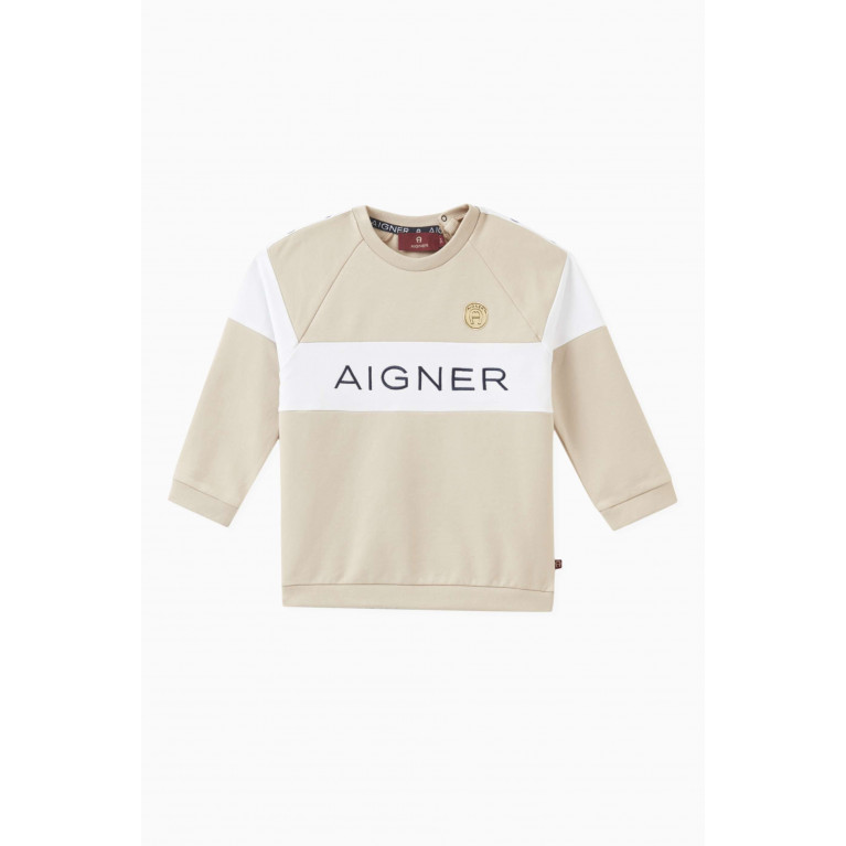 AIGNER - Colour-block Sweatshirt in Cotton