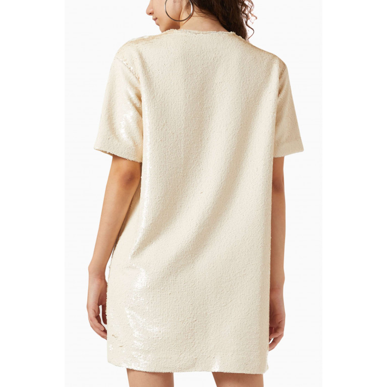 Frankie Shop - Riley Sequinned T-shirt Mini Dress