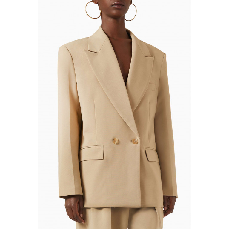 Frankie Shop - Corrin Blazer in Woven Suiting Fabric