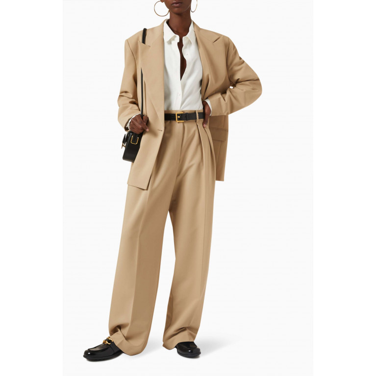 Frankie Shop - Corrin Pleated Pants in Woven Suiting Fabric
