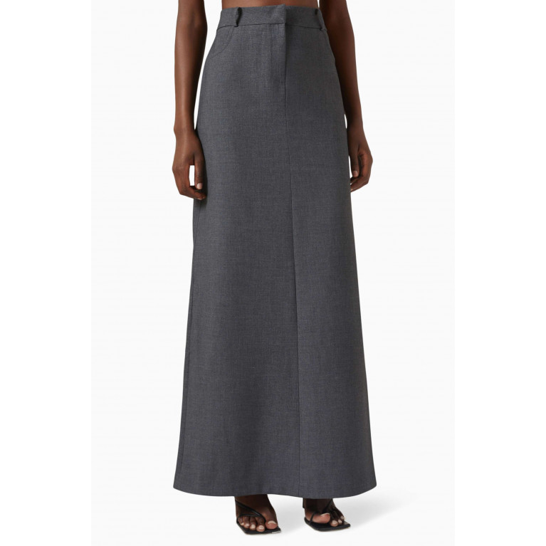 Frankie Shop - Malvo Maxi Pencil Skirt in Suiting Fabric