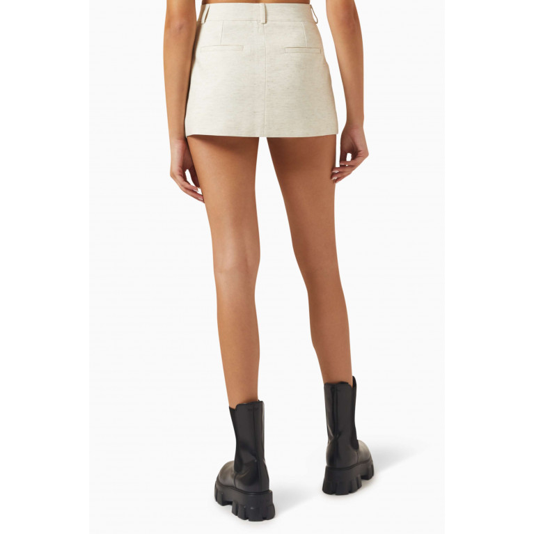 Frankie Shop - Isle Mini Skirt in Linen-blend