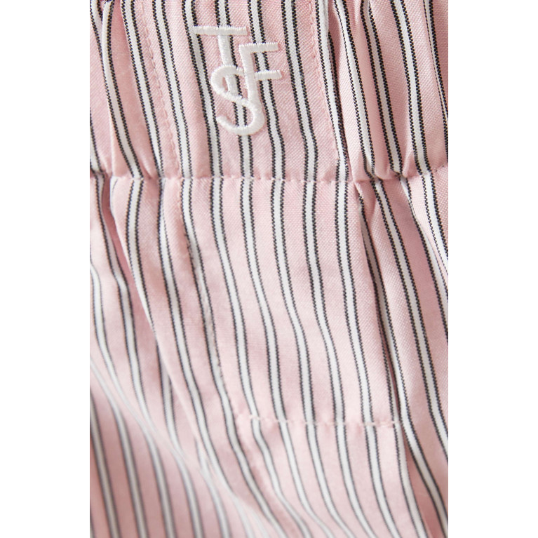 Frankie Shop - Lui Striped Oxford Boxer Shorts in Woven Shirting